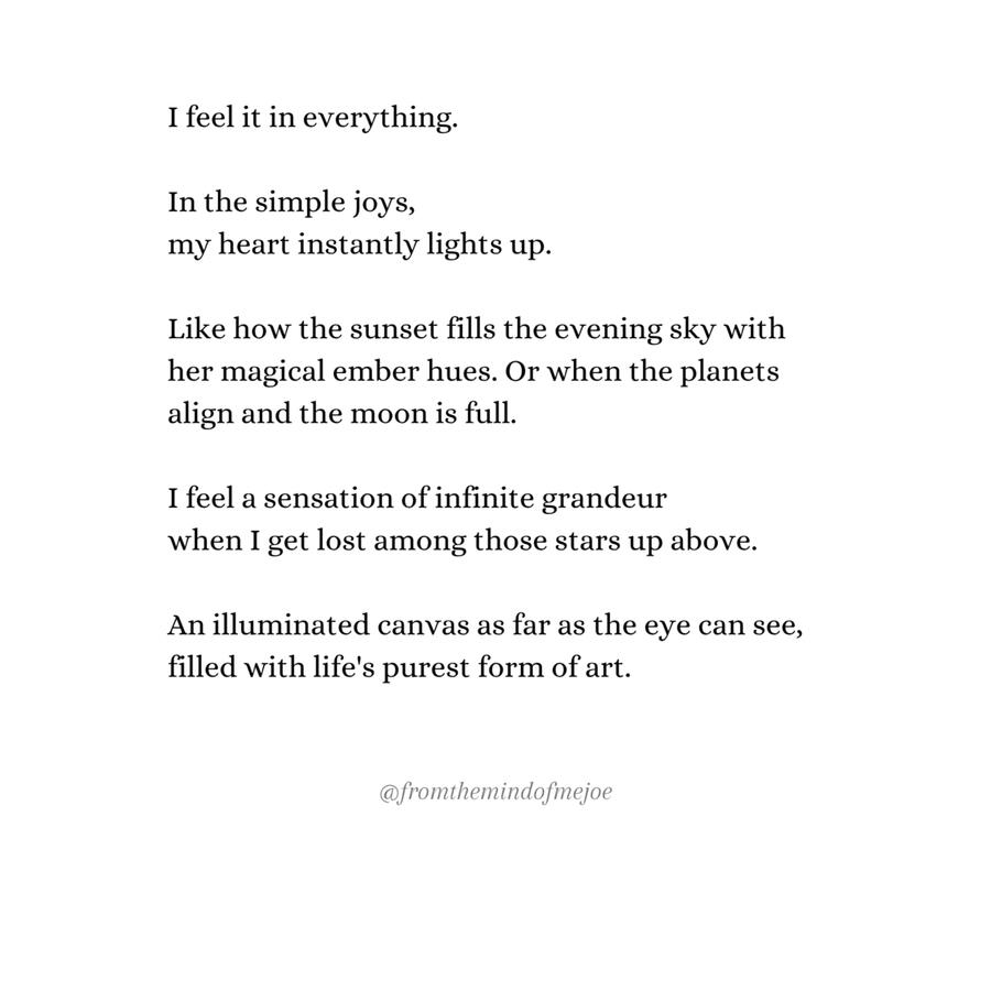 Simple joys and ember hues Simple joys and ember hues